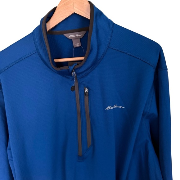Eddie Bauer Men’s Half Zip Activator Grid Pullover Blue Size XXL - Picture 4 of 10